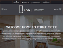 Tablet Screenshot of lyonpebblecreek.com